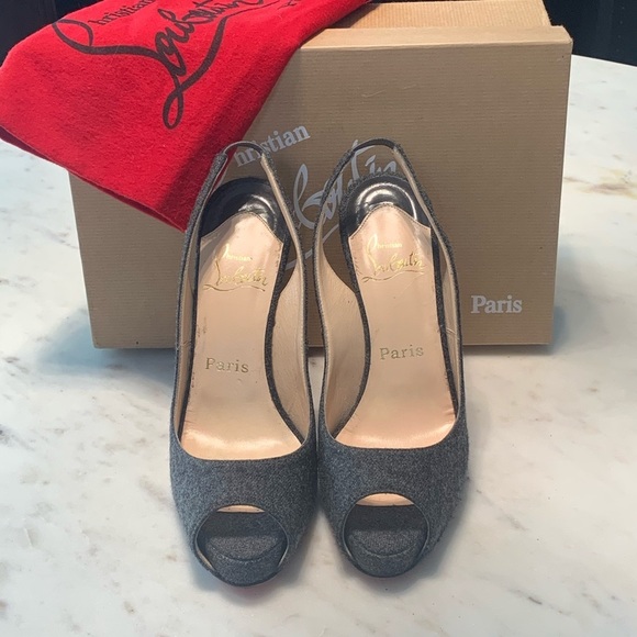 CHRISTIAN LOUBOUTIN Very Privè slingbacks heels - Picture 3 of 10